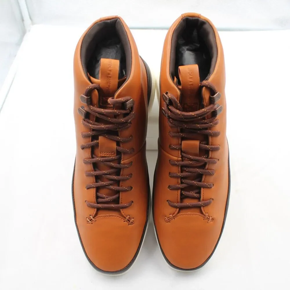 Wolf & Shepherd Crossover Hiker WTZ Mens Hiking Boots Sz 9 Honey White Leather